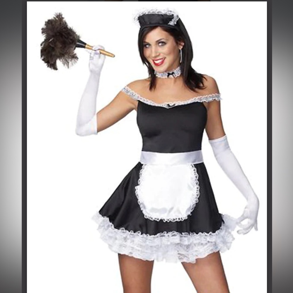 🎃 HALLOWEEN COSTUME - COQUETTE French Maid Costume - 6 pieces